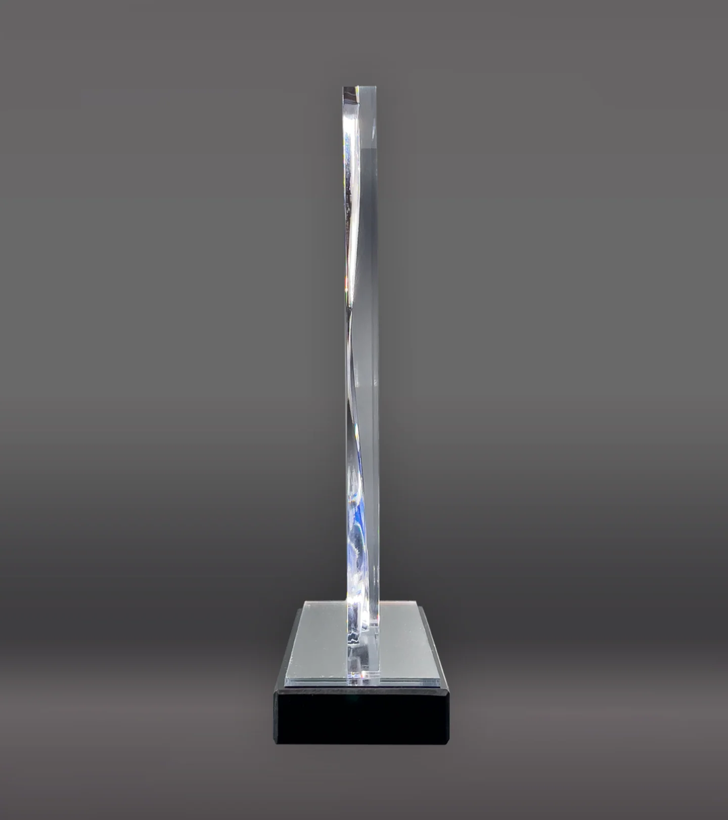 Blue Swirl Wave Acrylic Award - Image 3