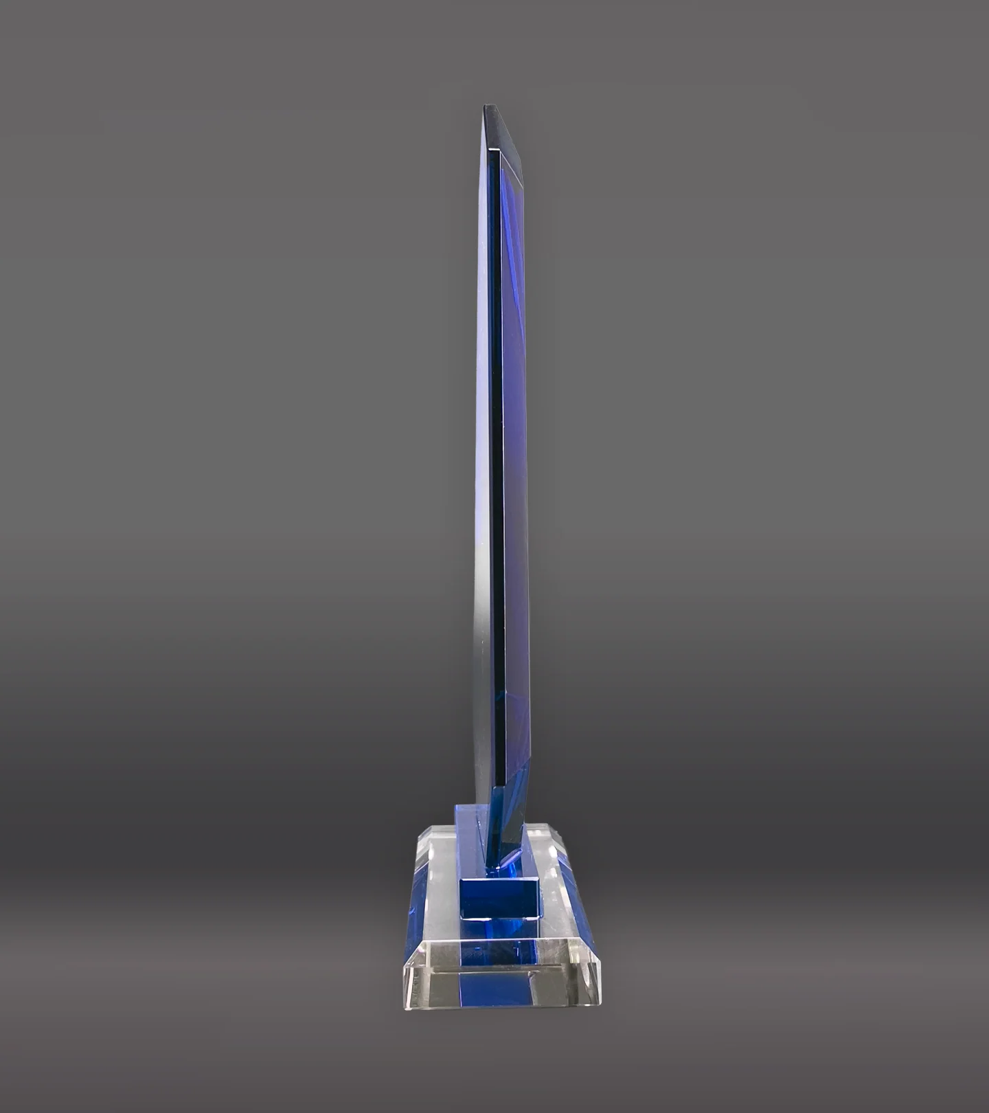 Blue Trim Apex Crystal Award - Image 3