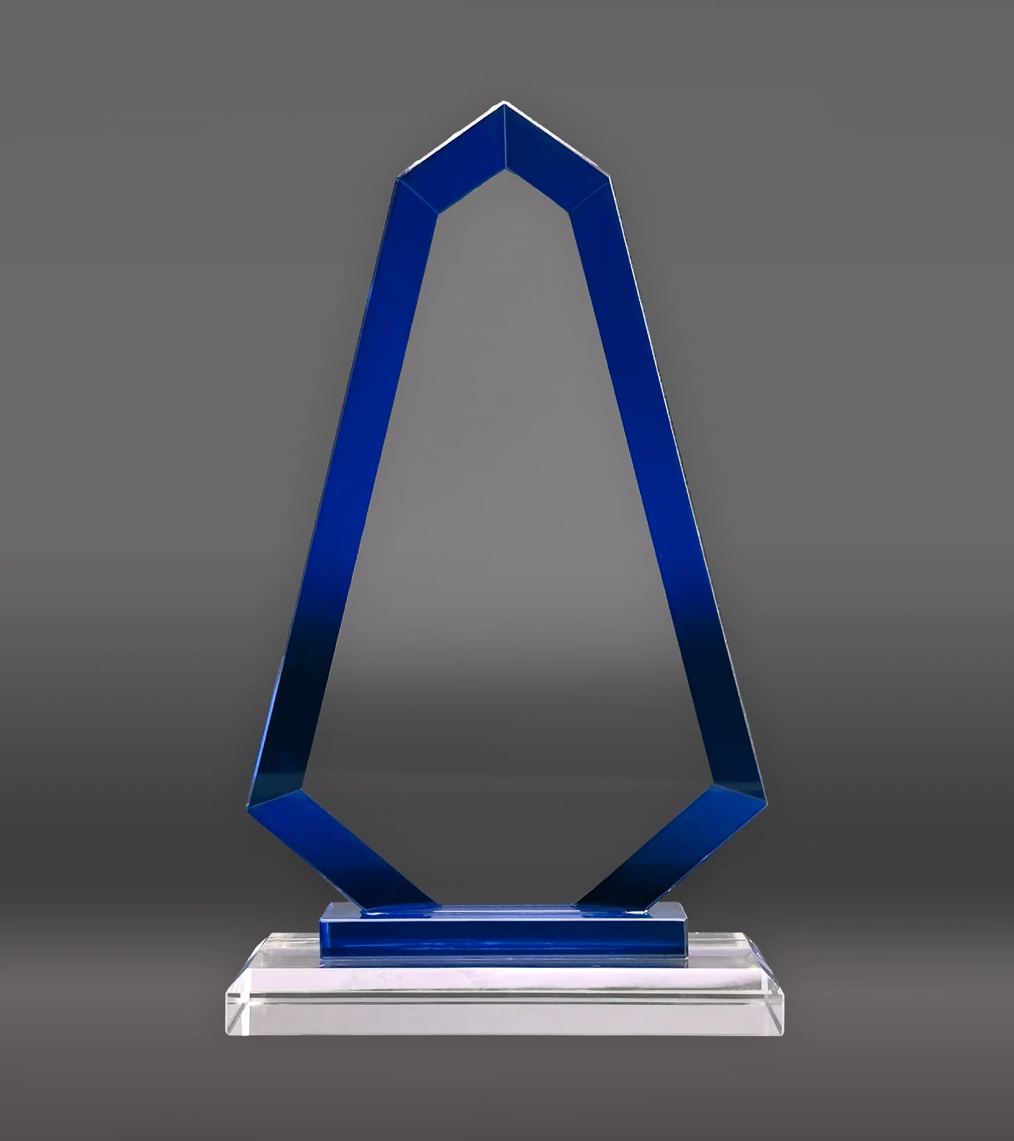 Blue Trim Apex Crystal Award - Image 4