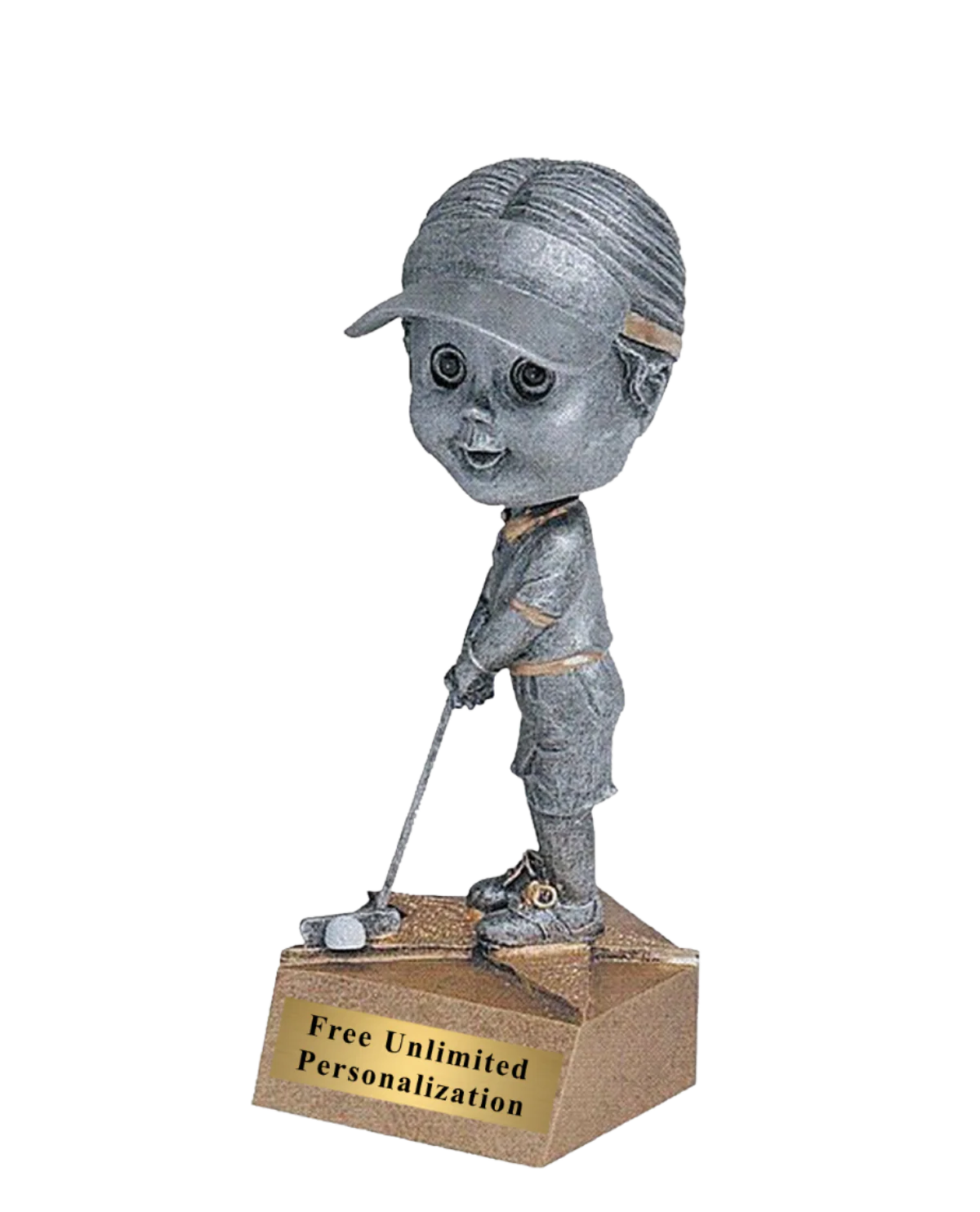 Female Bobblehead Golf Trophy