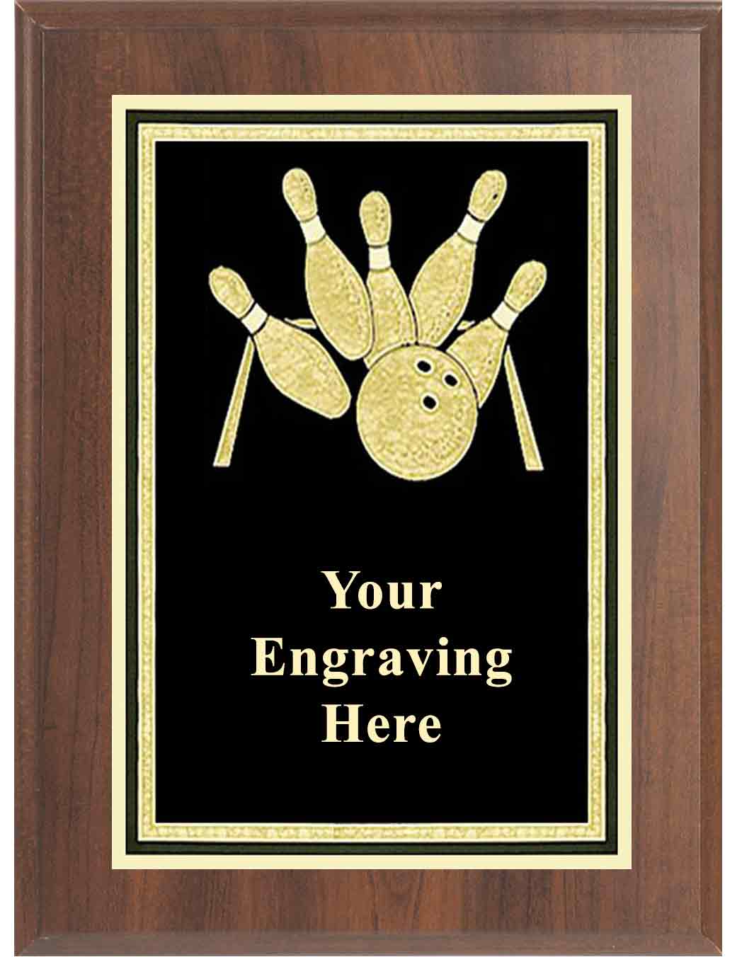Bowling Activity Plaque