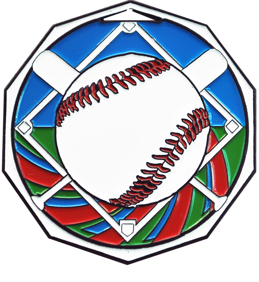 Bright Color Baseball Medal