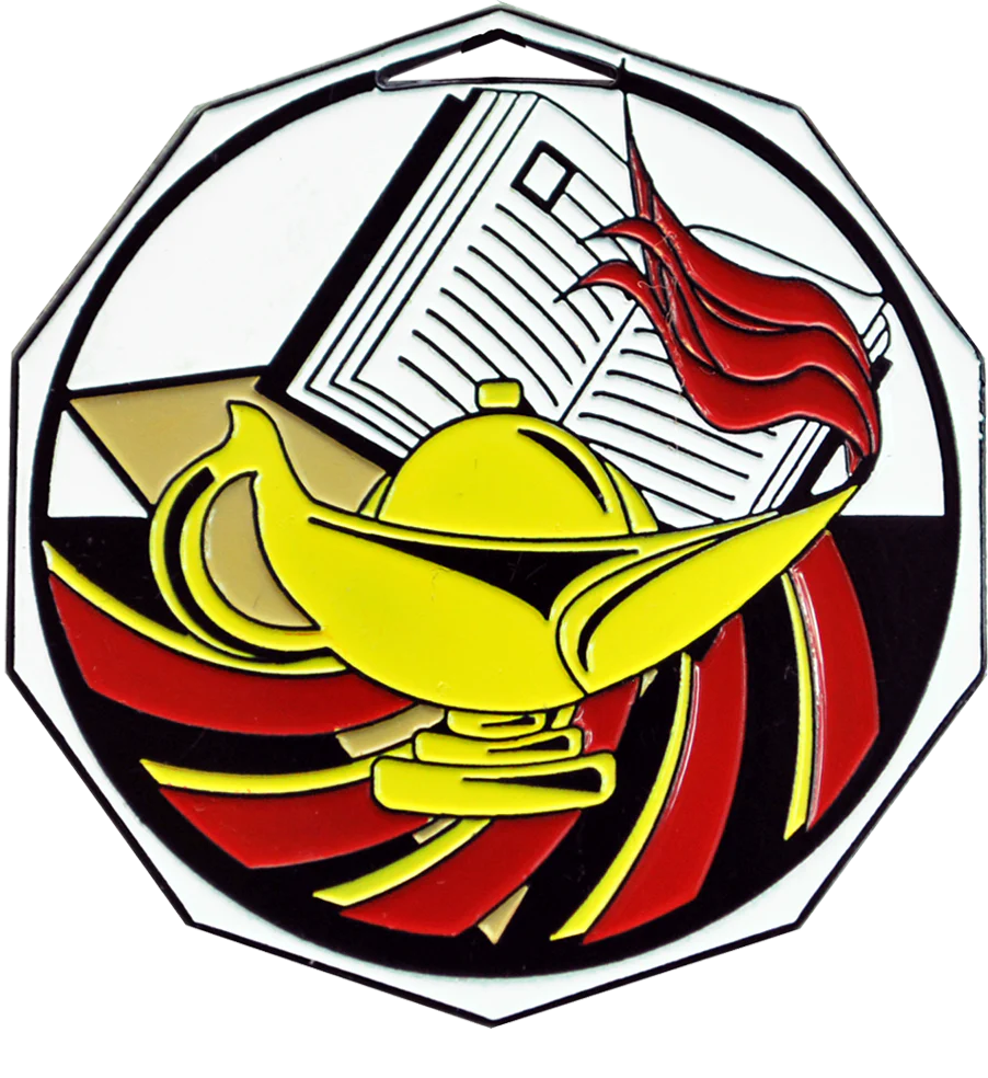 Bright Color Knowledge Medal