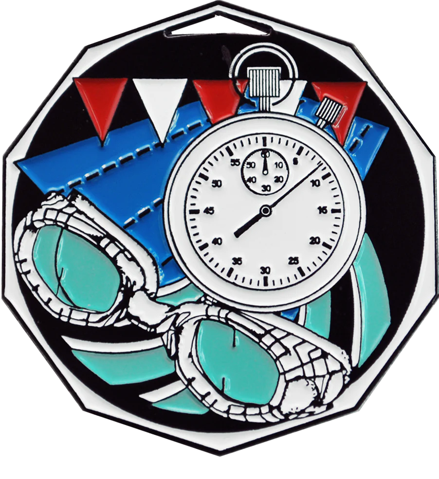 Bright Color Swimming Medal