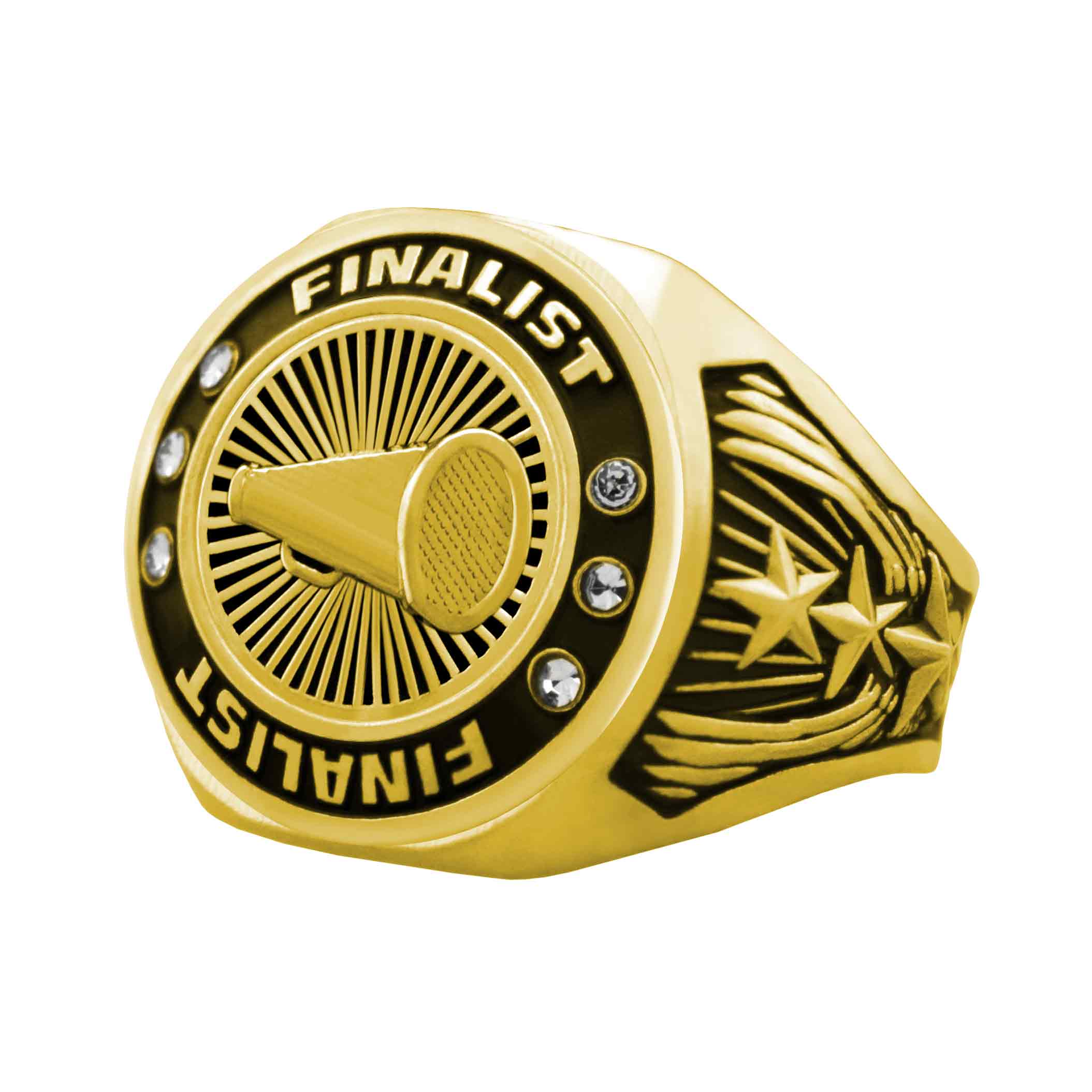Bright Gold Cheer Championship Ring - Image 2
