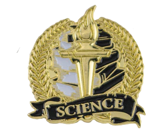 Bright Gold Science Lapel Pin
