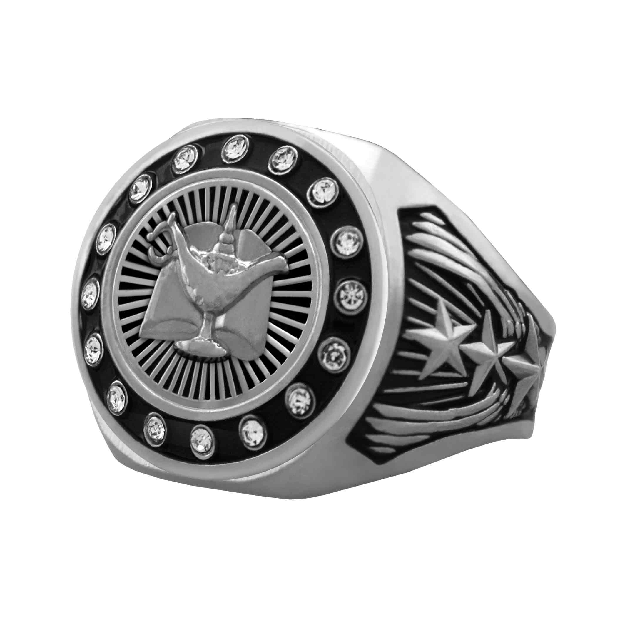 Bright Silver Academic Championship Ring - Image 3