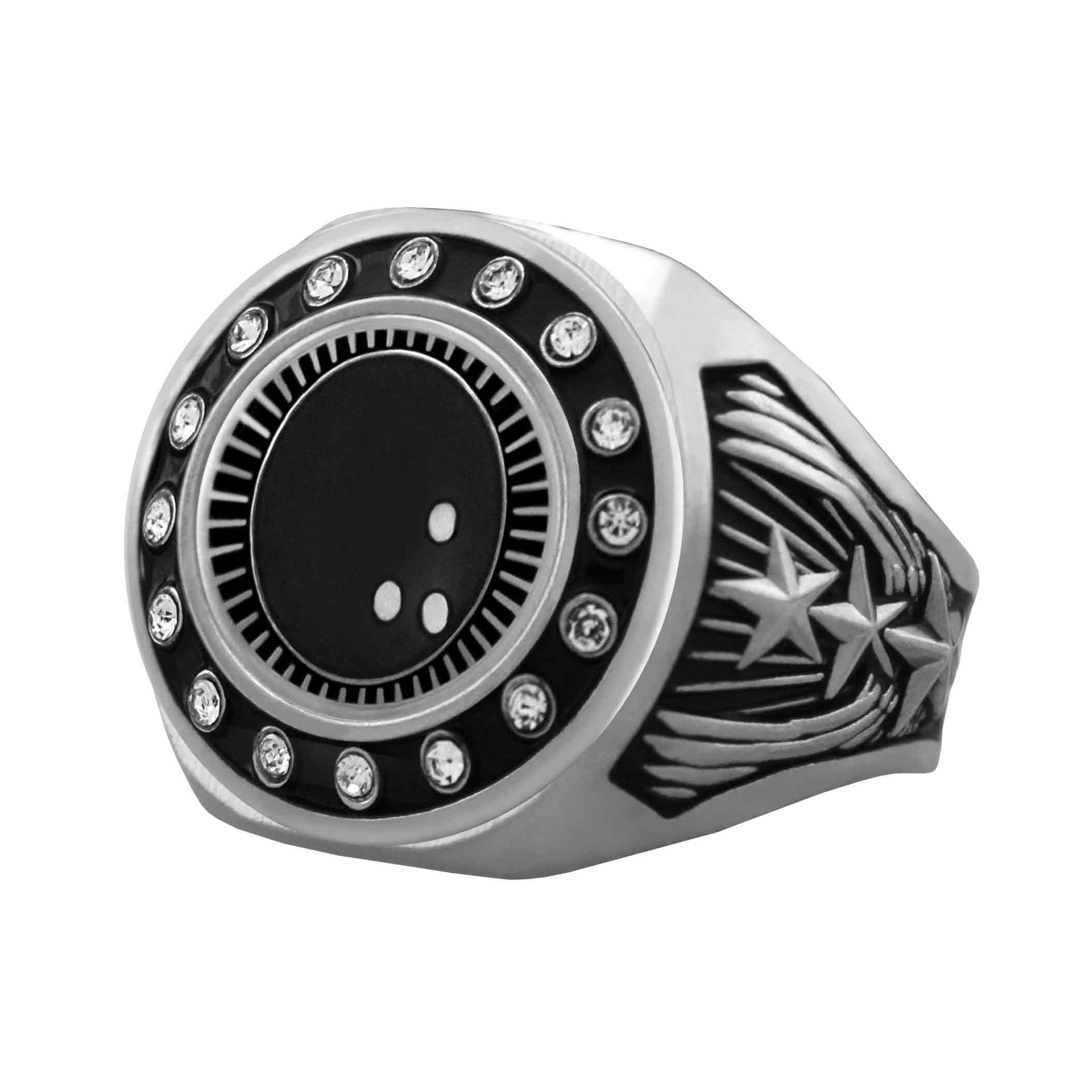 Bright Silver Bowling Championship Ring - Image 3
