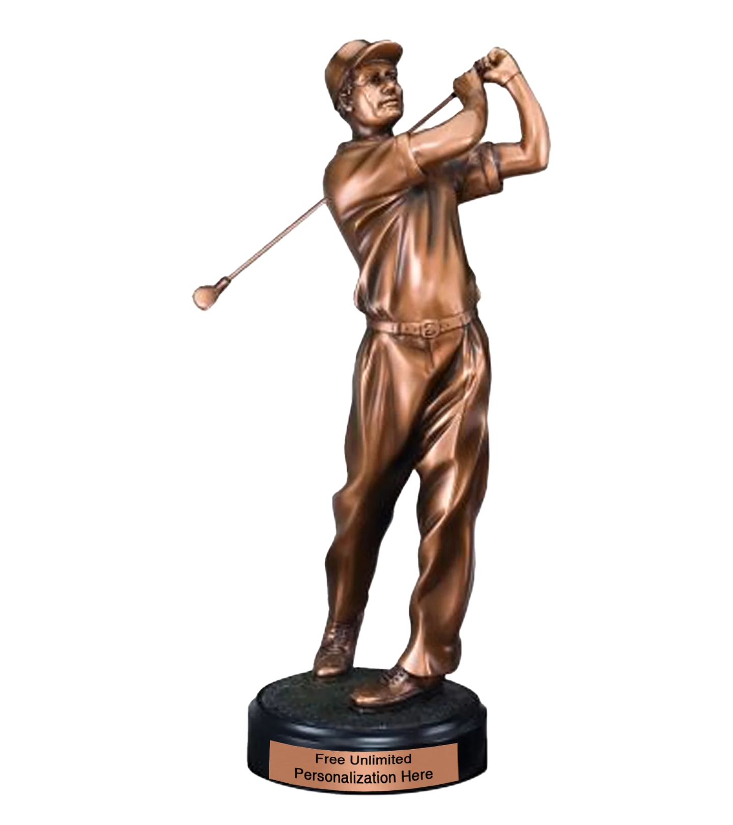 Bronze Golf Swing Trophy