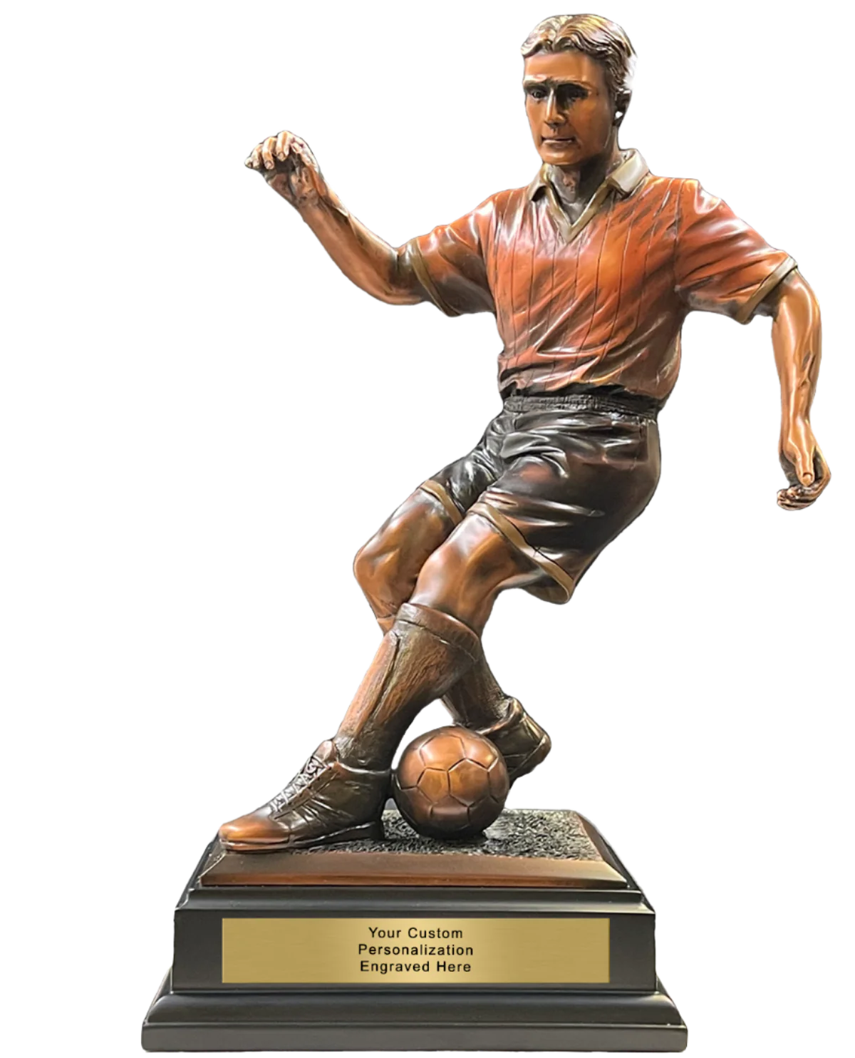 Bronze Soccer Statue