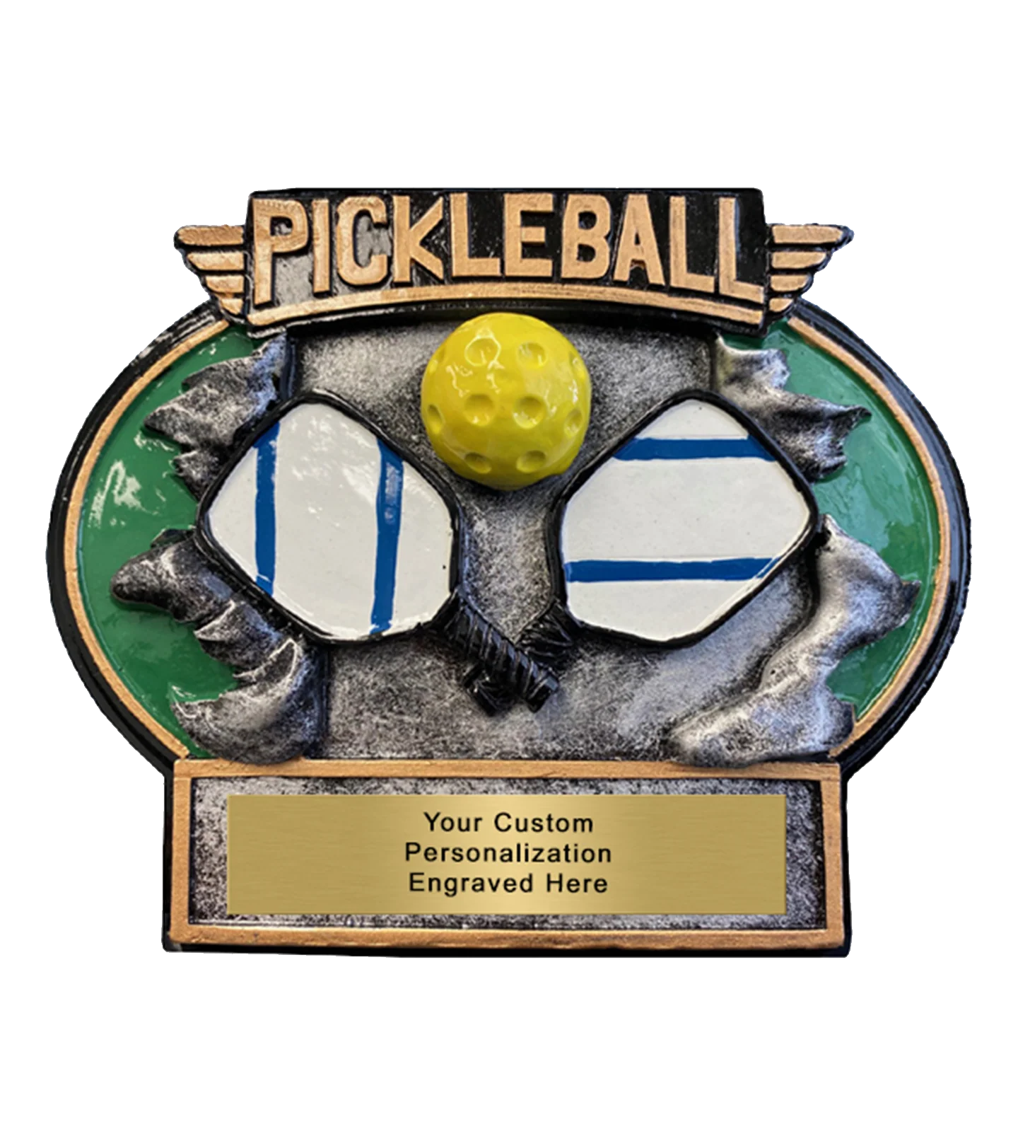 Burst Through Pickleball Trophy