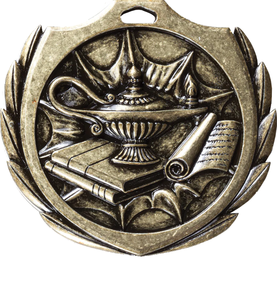 Burst Wreath Academic Medal