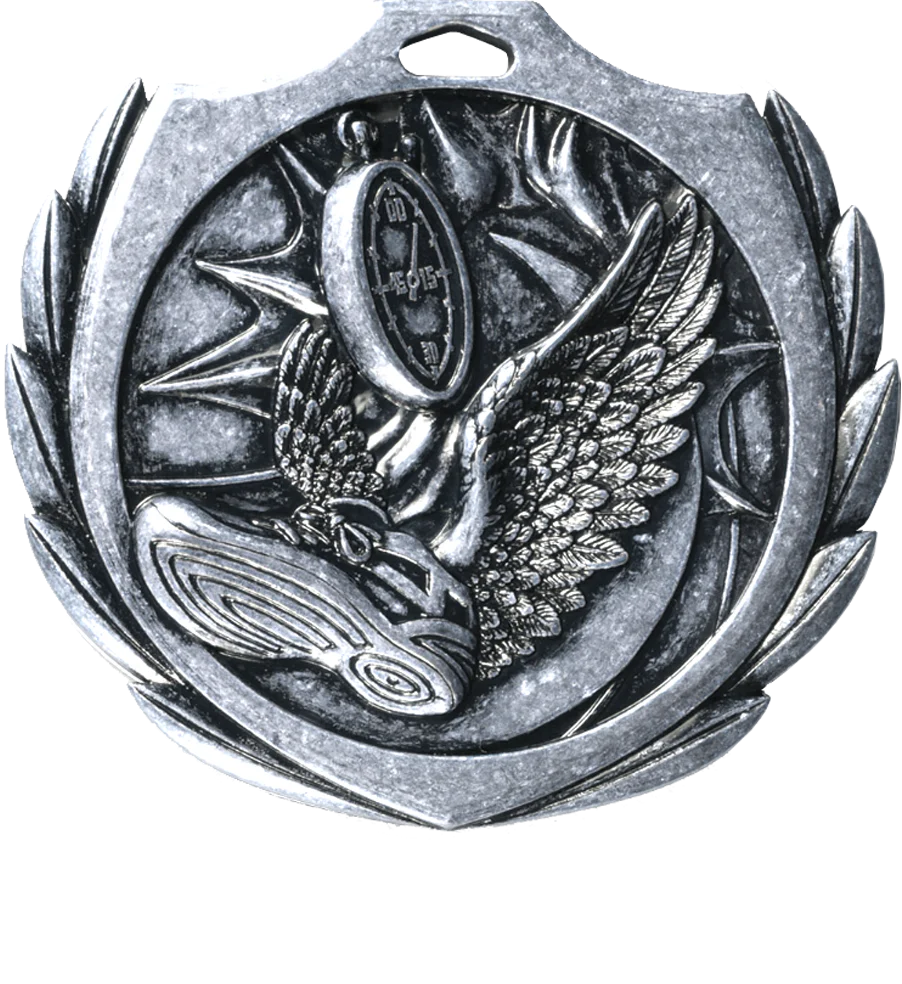 Burst Wreath Track Medal - Image 2
