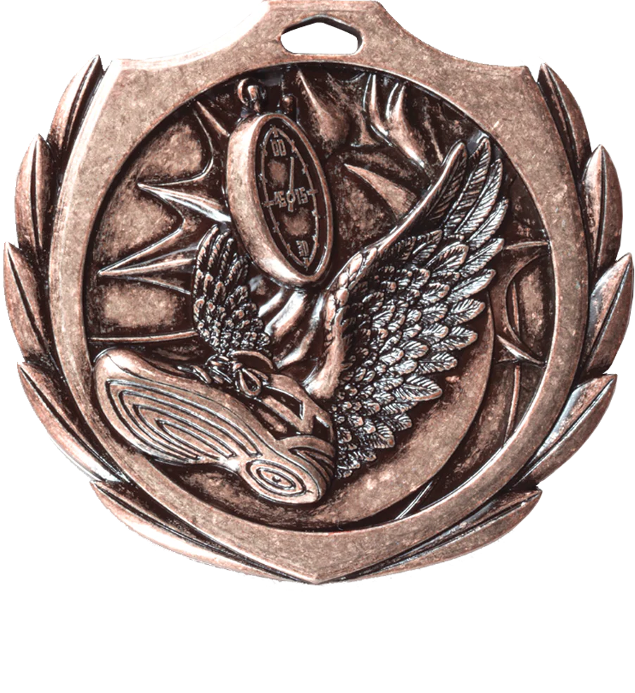 Burst Wreath Track Medal - Image 3