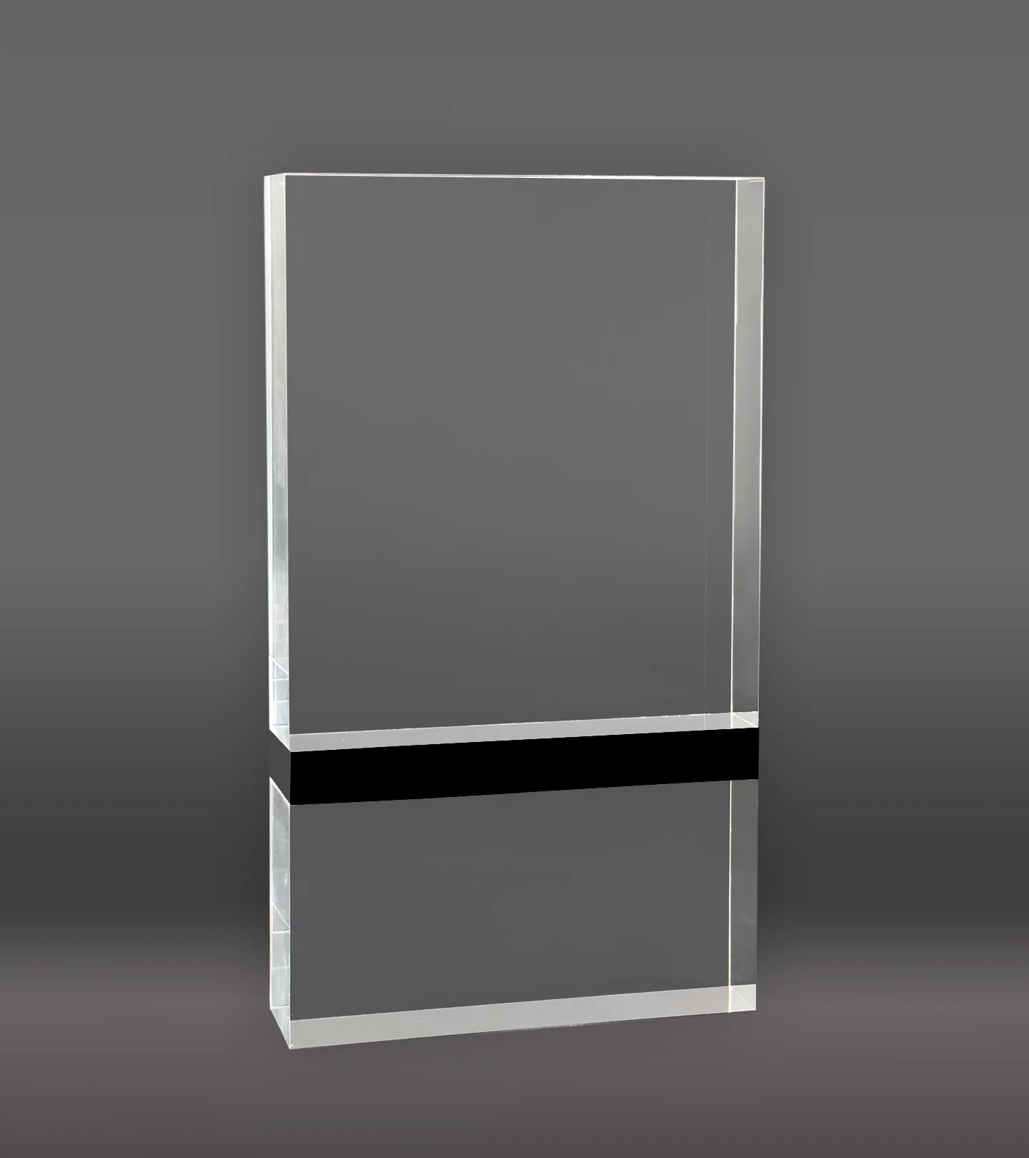 Capri Acrylic Award with Black Strip - Image 2