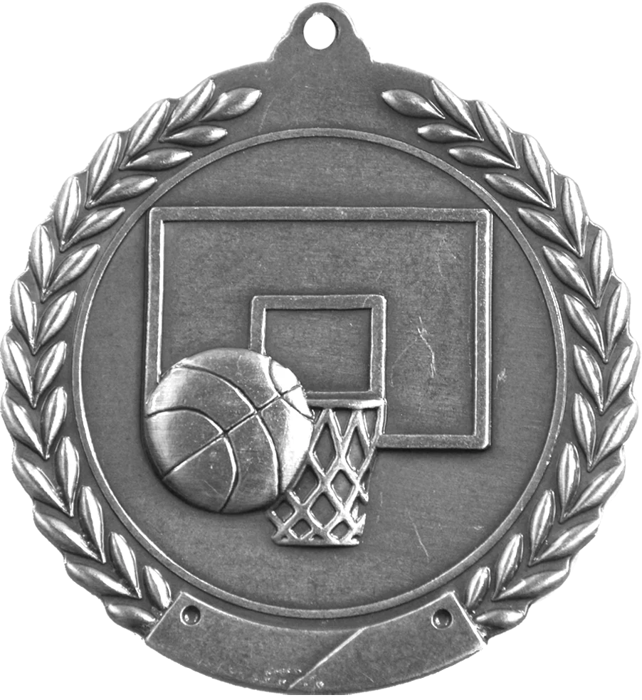 Cheap Wreath Basketball Medal - Image 2