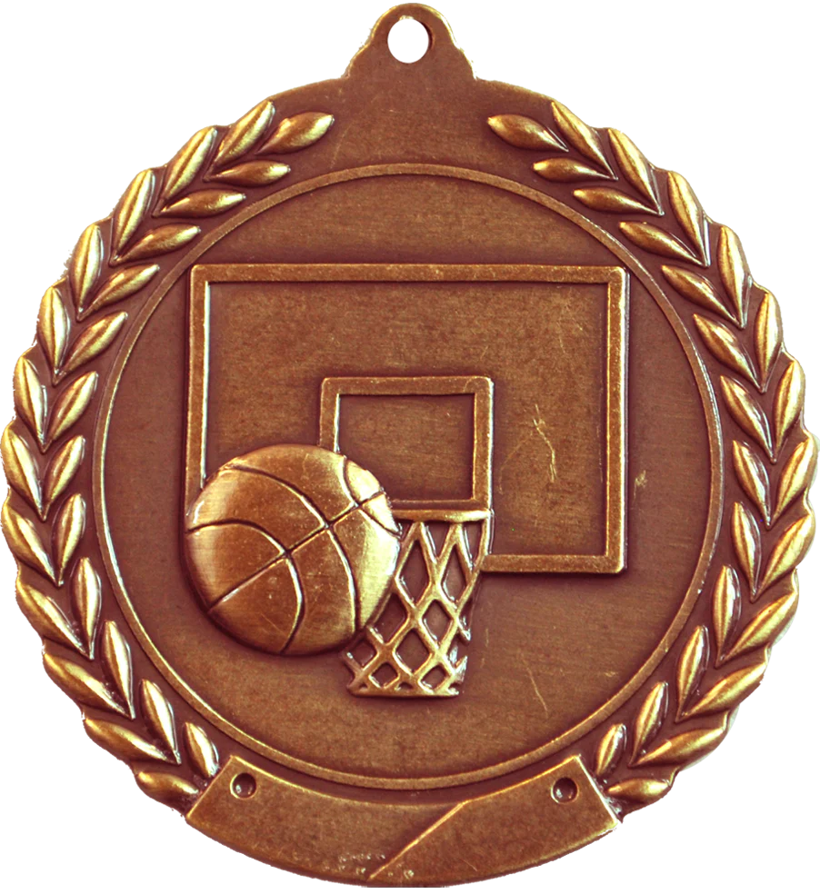 Cheap Wreath Basketball Medal - Image 3