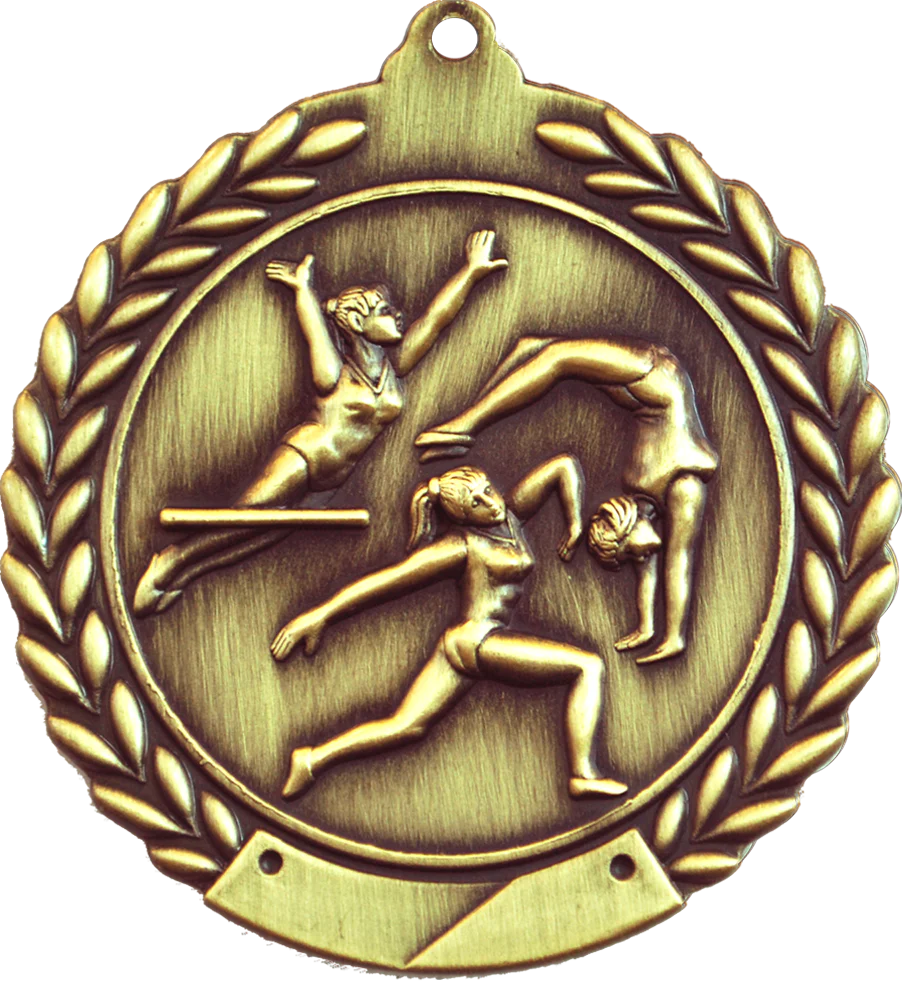 Cheap Wreath Female Gymnastics Medal