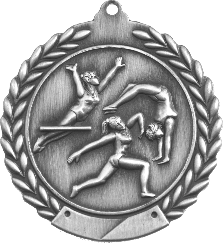 Cheap Wreath Female Gymnastics Medal - Image 2
