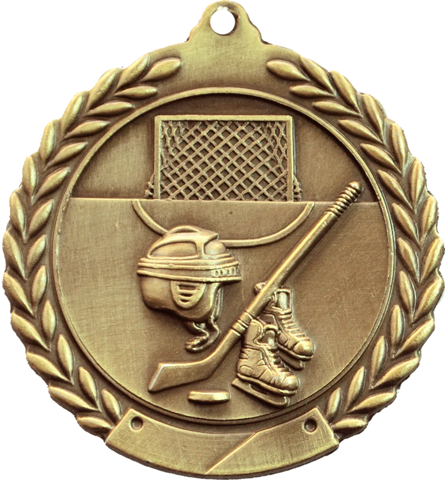 Cheap Wreath Hockey Medal