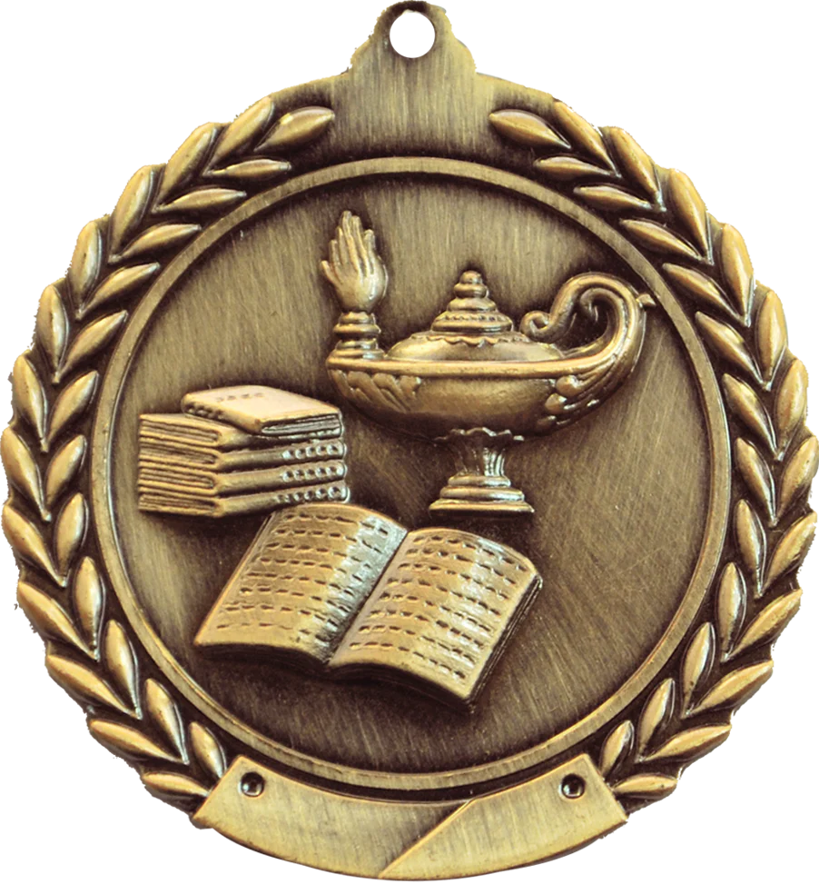 Cheap Wreath Lamp of Knowledge Medal