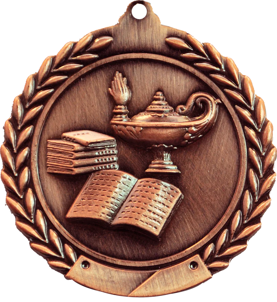 Cheap Wreath Lamp of Knowledge Medal - Image 3