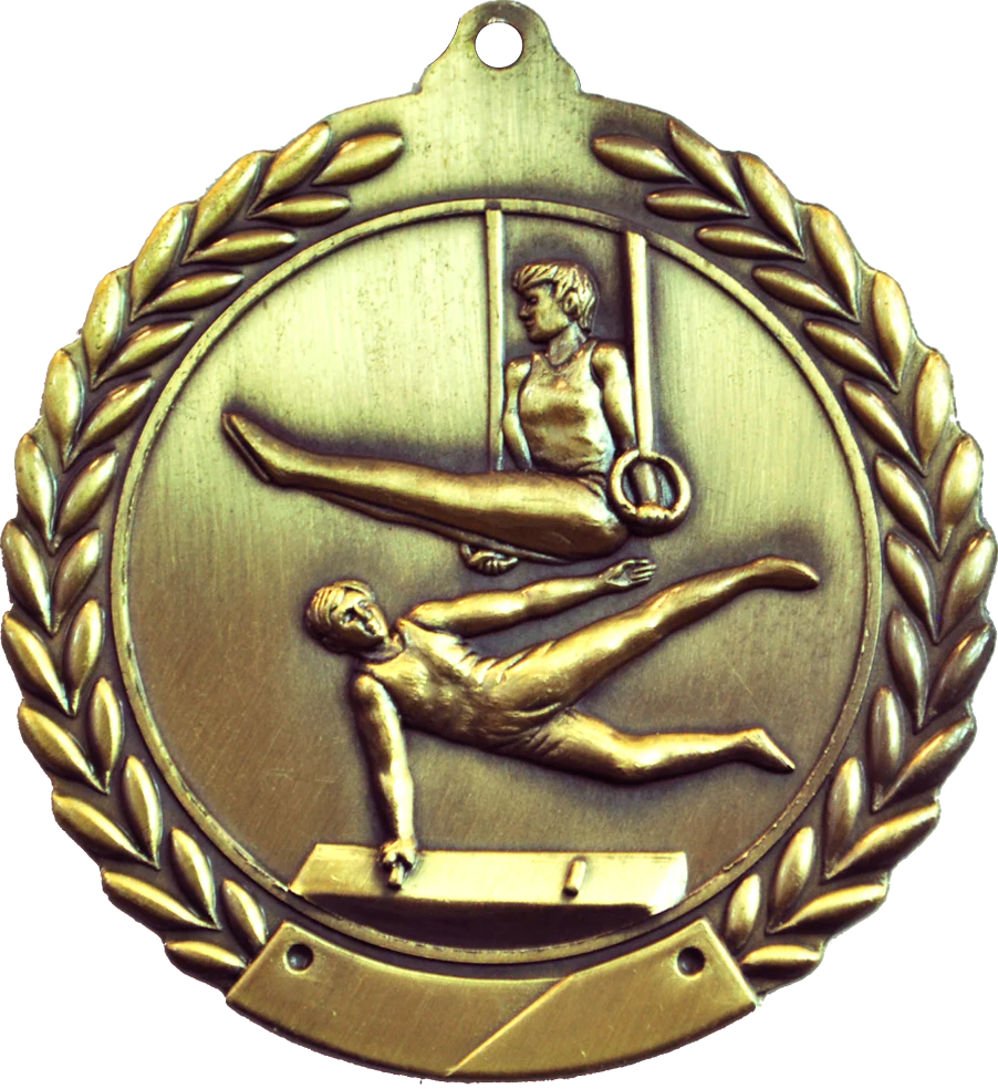 Cheap Wreath Male Gymnastics Medal