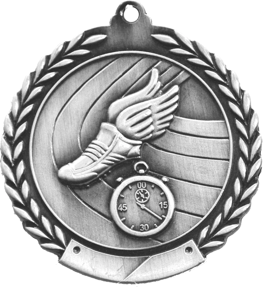 Cheap Wreath Track Medal - Image 2