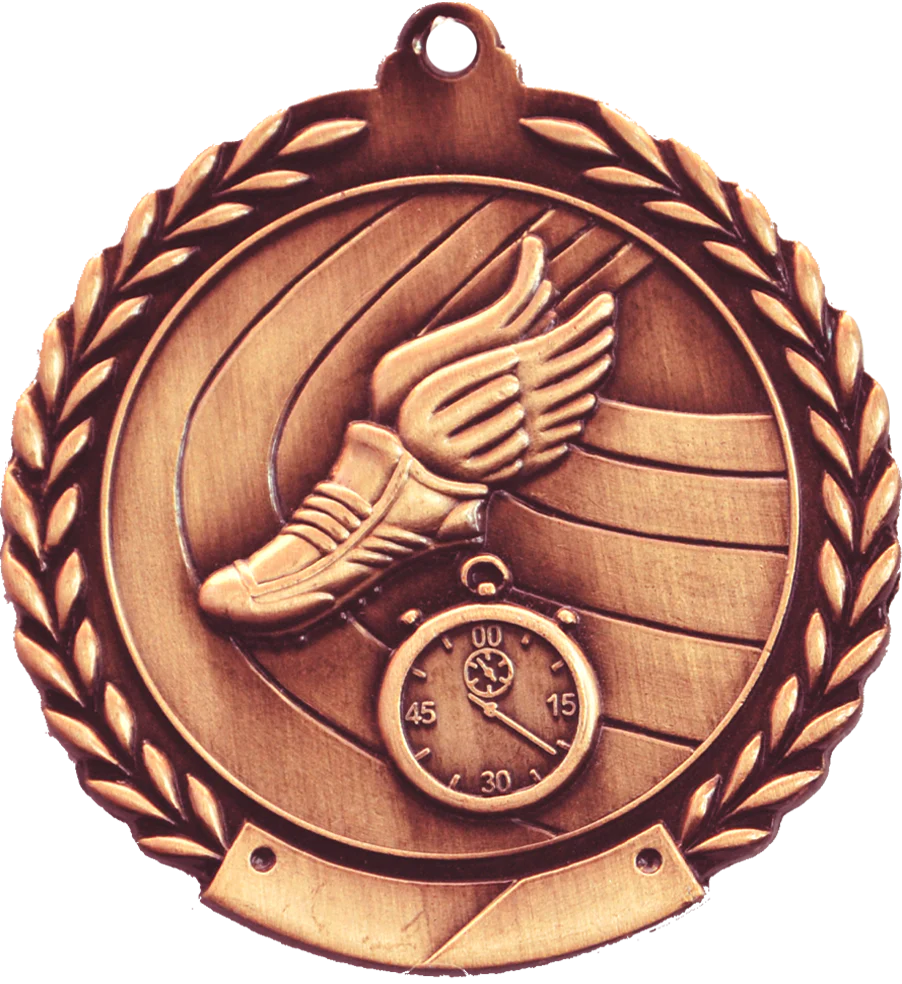 Cheap Wreath Track Medal - Image 3