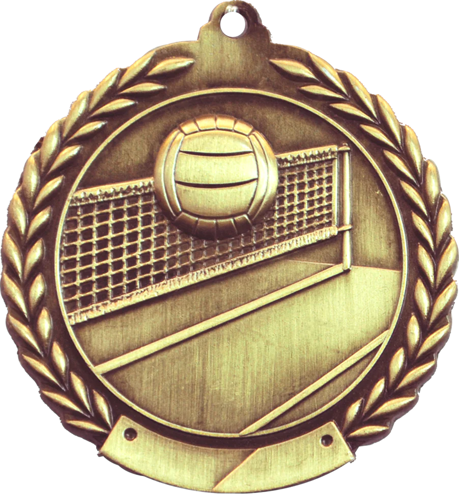 Cheap Wreath Volleyball Medal