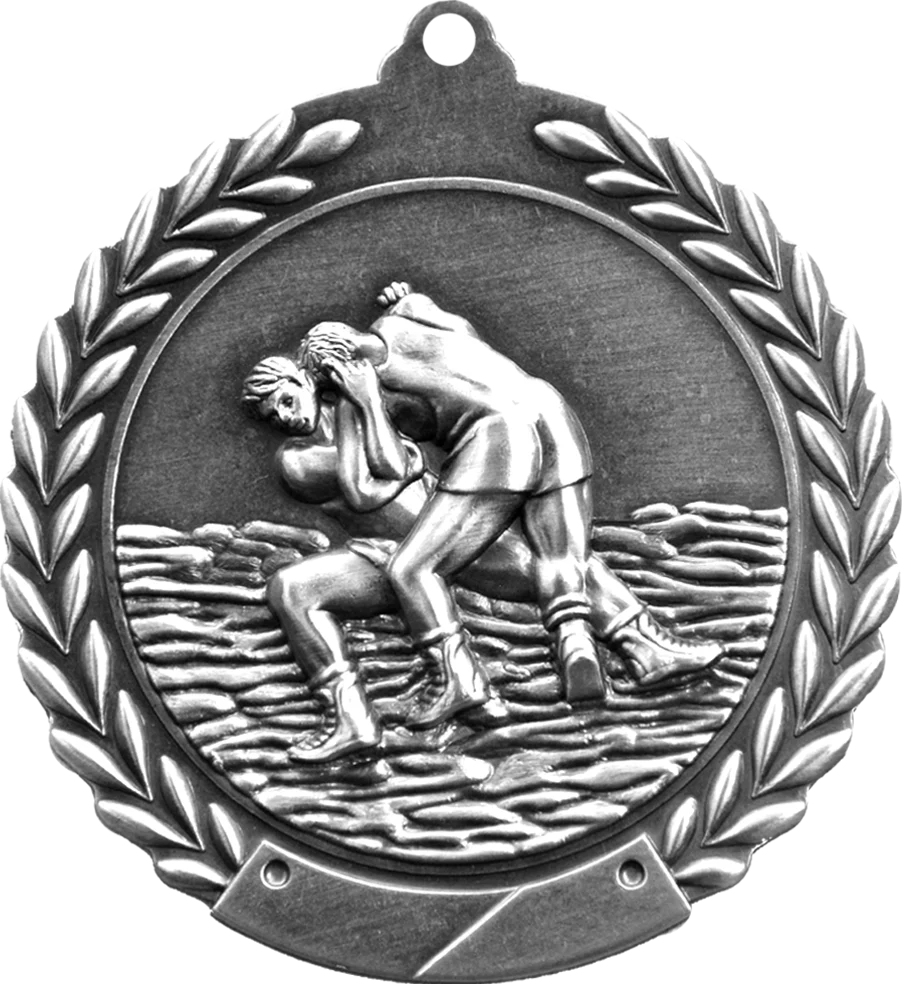 Cheap Wreath Wrestling Medal - Image 2