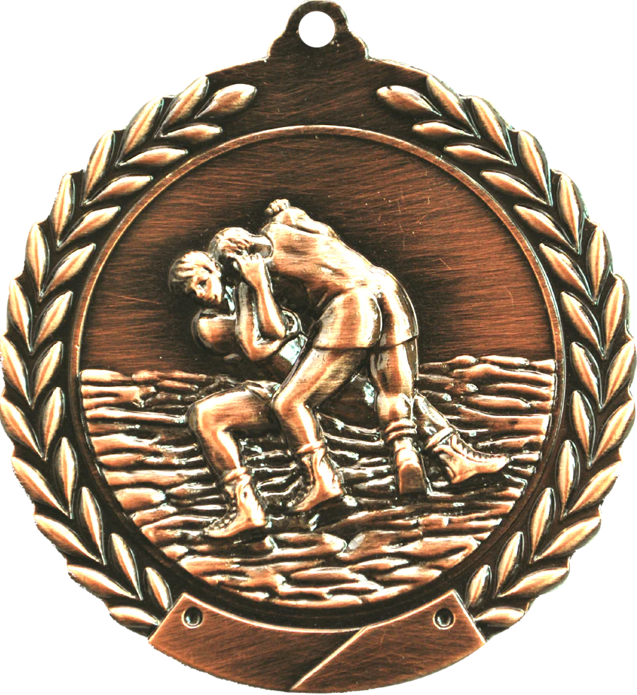Cheap Wreath Wrestling Medal - Image 3