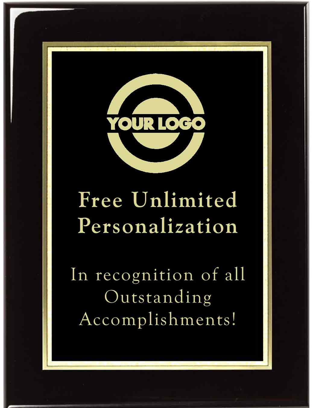 Laser Engraved Gloss Finish Designer Plaque - Image 2