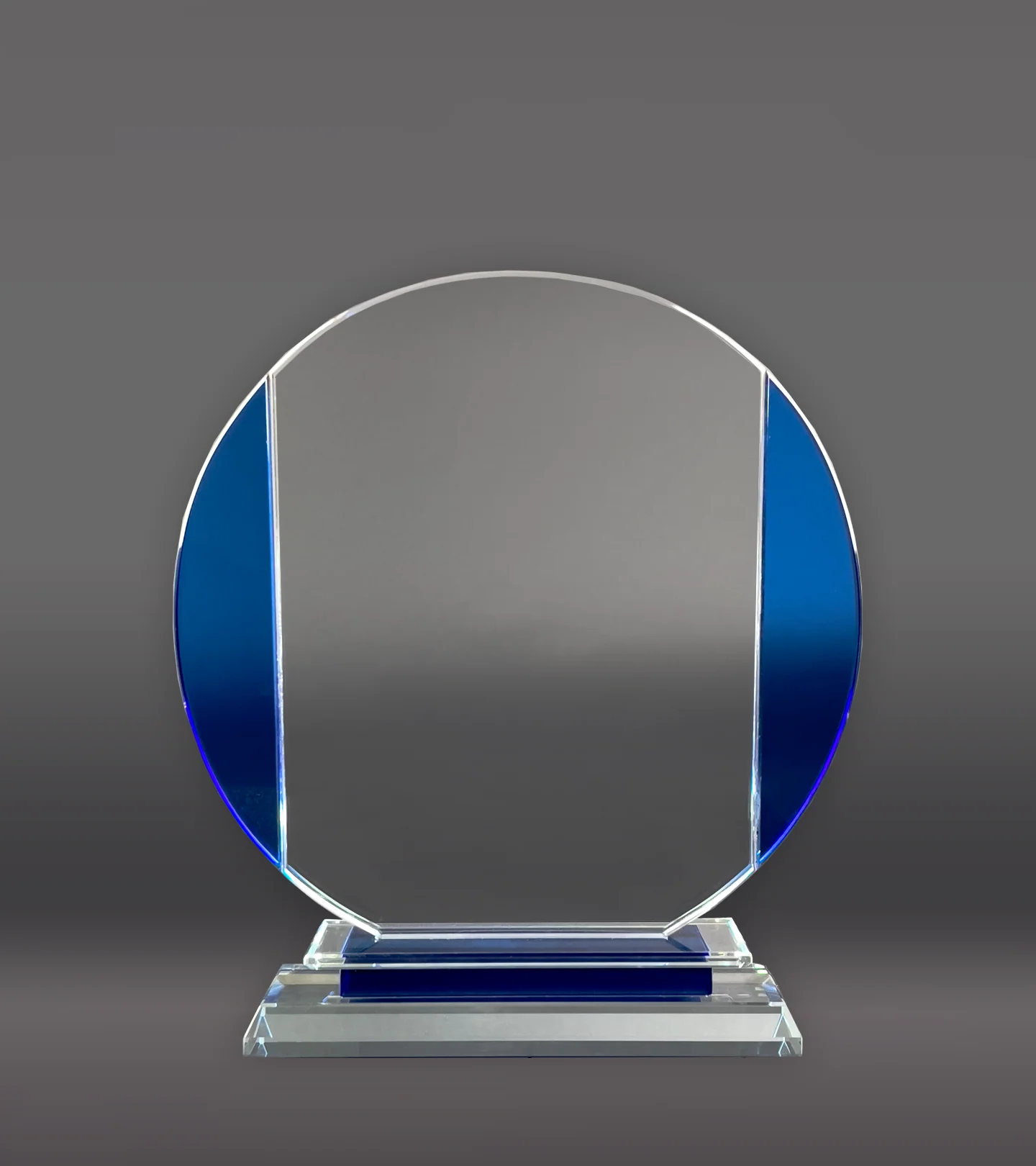 Circle Glass With Blue Sides - Image 2
