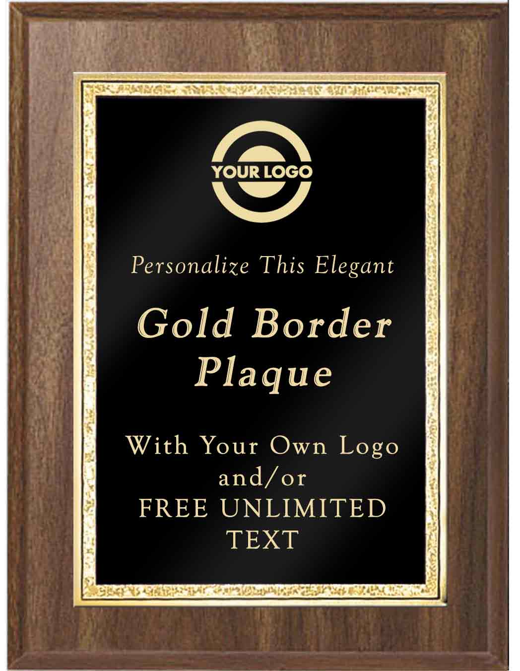 Classic Double Gold Border Plaques - Image 2