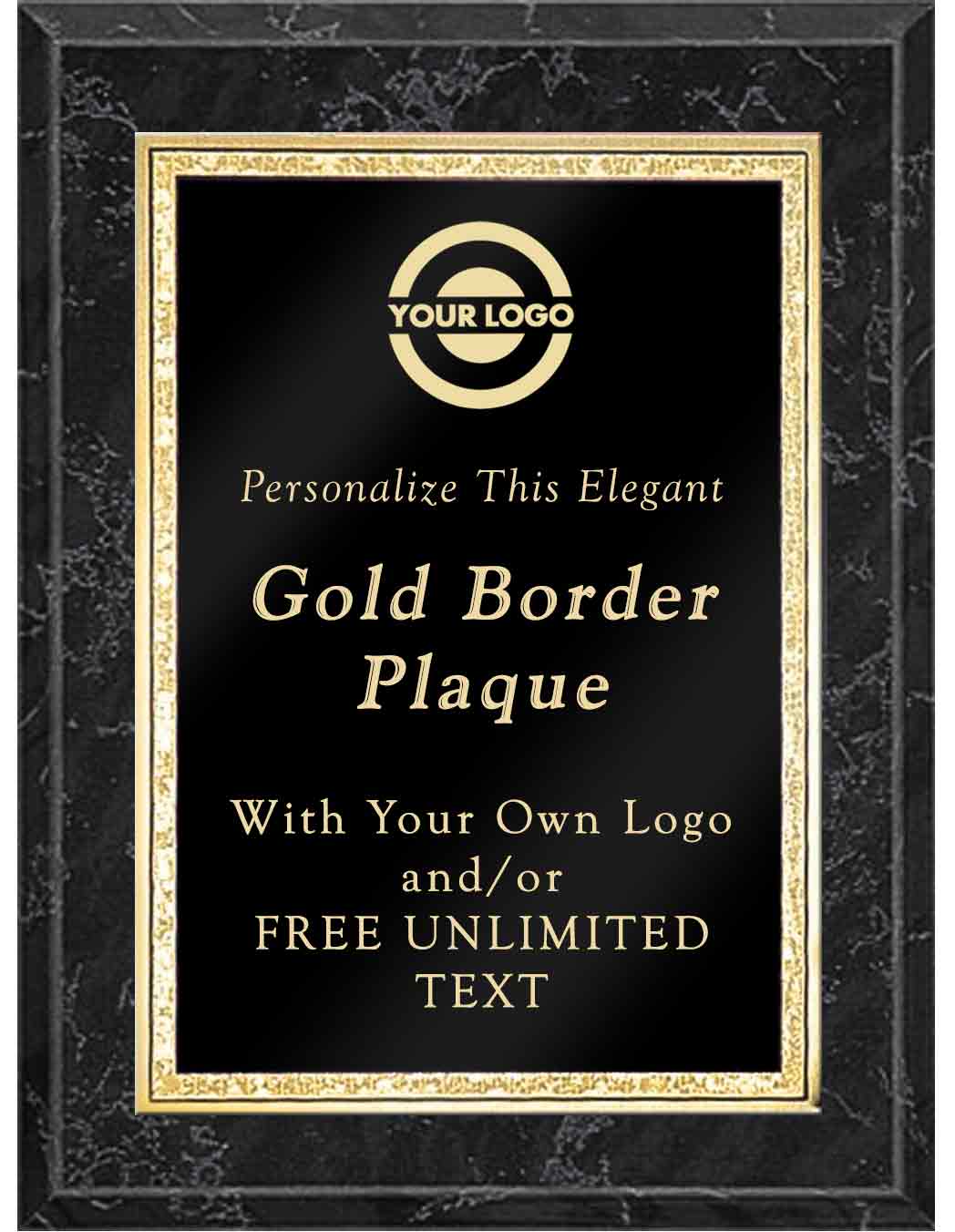 Classic Double Gold Border Plaques - Image 5