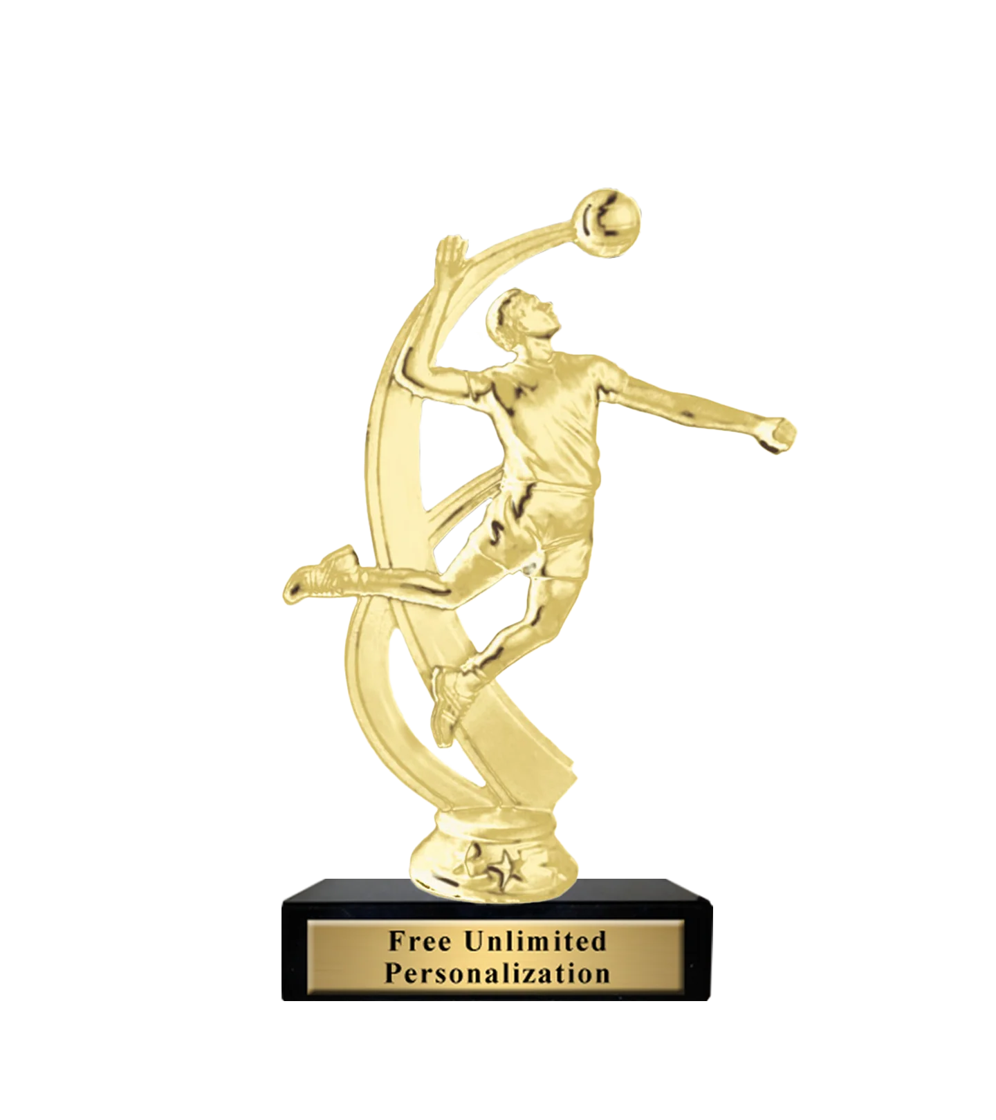Standard Volleyball Motion Trophy - Image 3