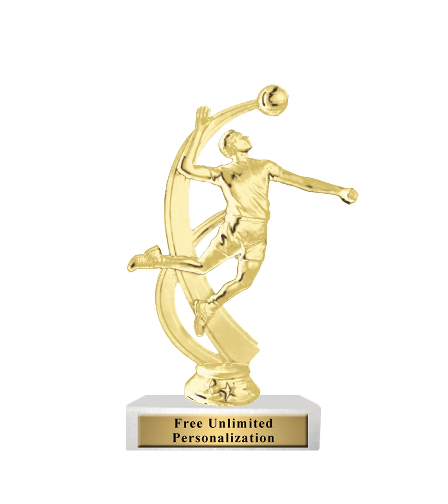 Standard Volleyball Motion Trophy - Image 4