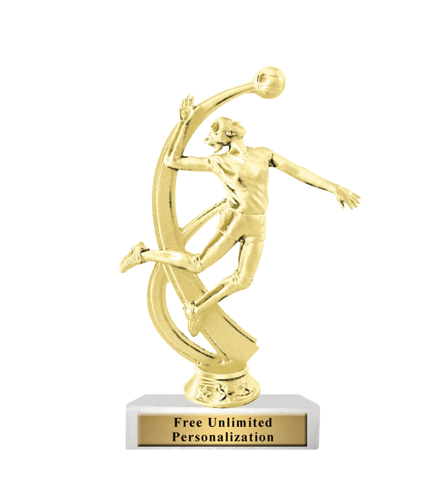 Standard Volleyball Motion Trophy - Image 7