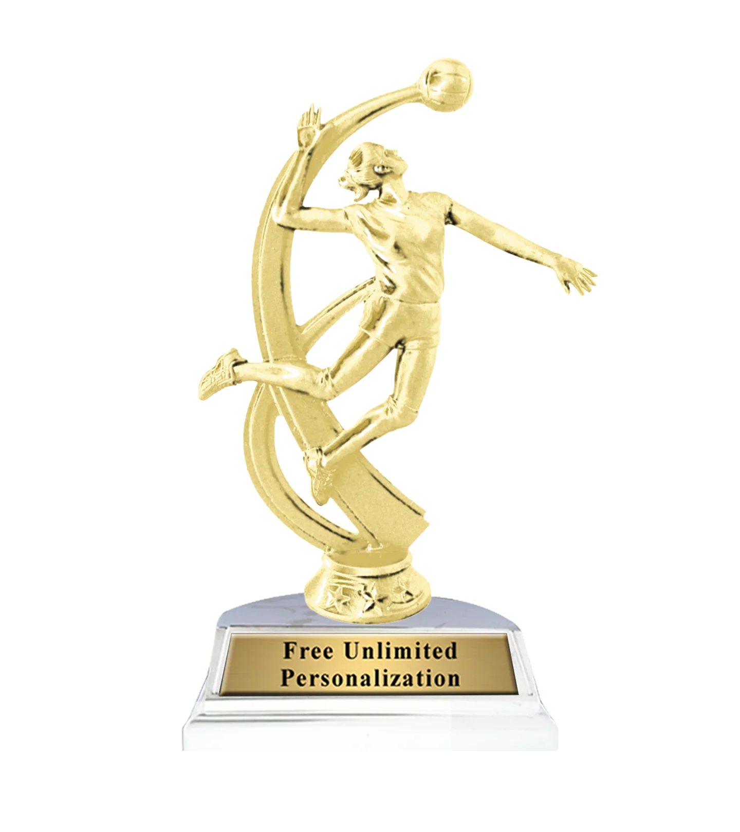Standard Volleyball Motion Trophy - Image 8