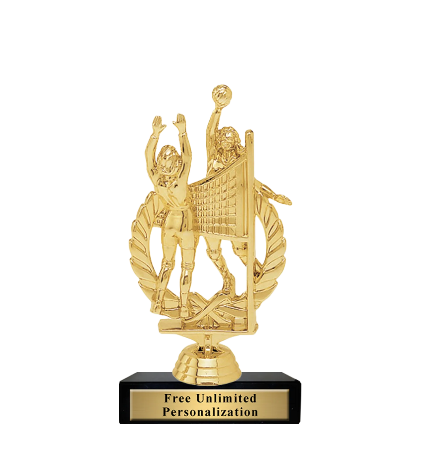 Standard Volleyball Wreath Action Trophy - Image 2