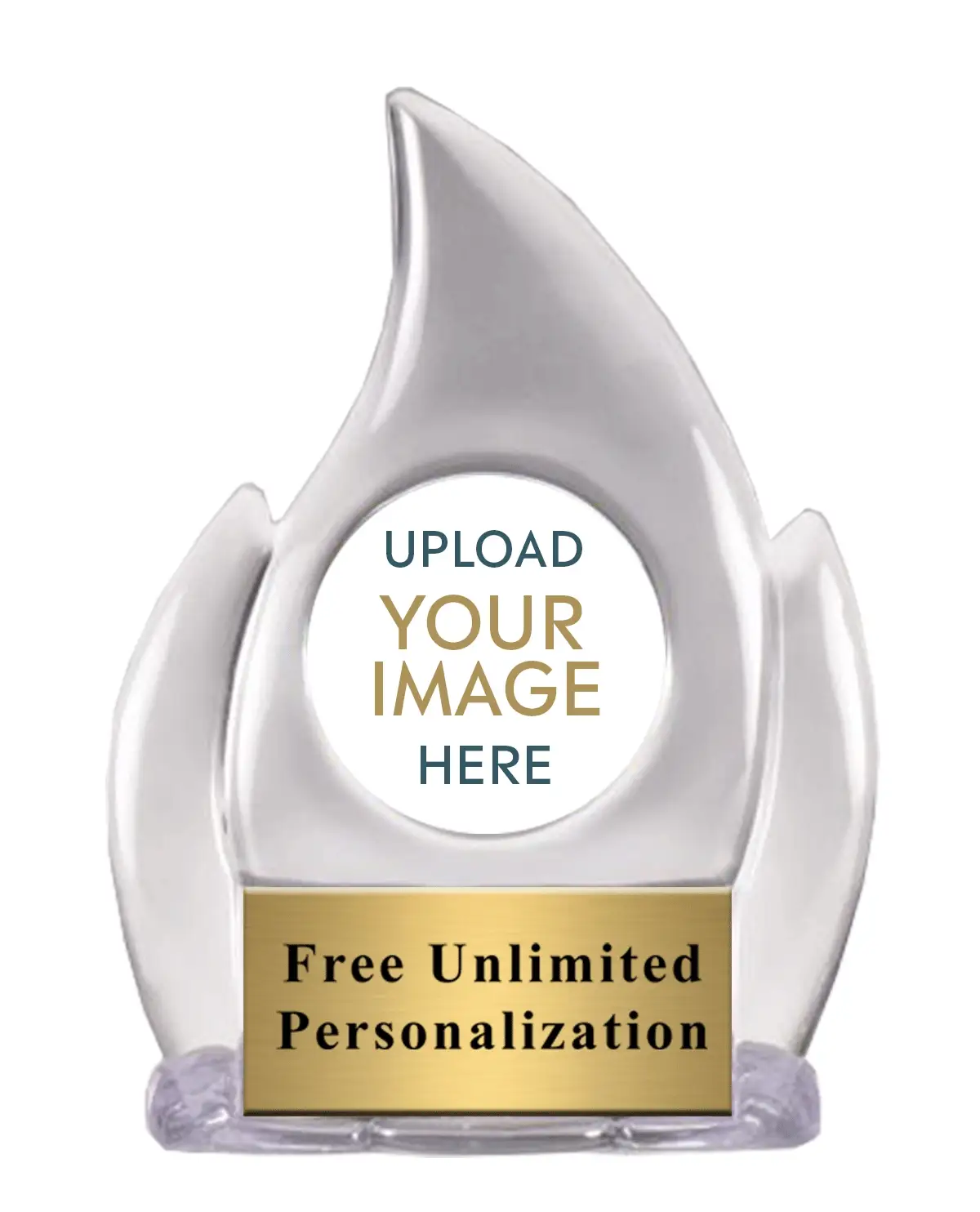 Clear Flame Custom Insert Award