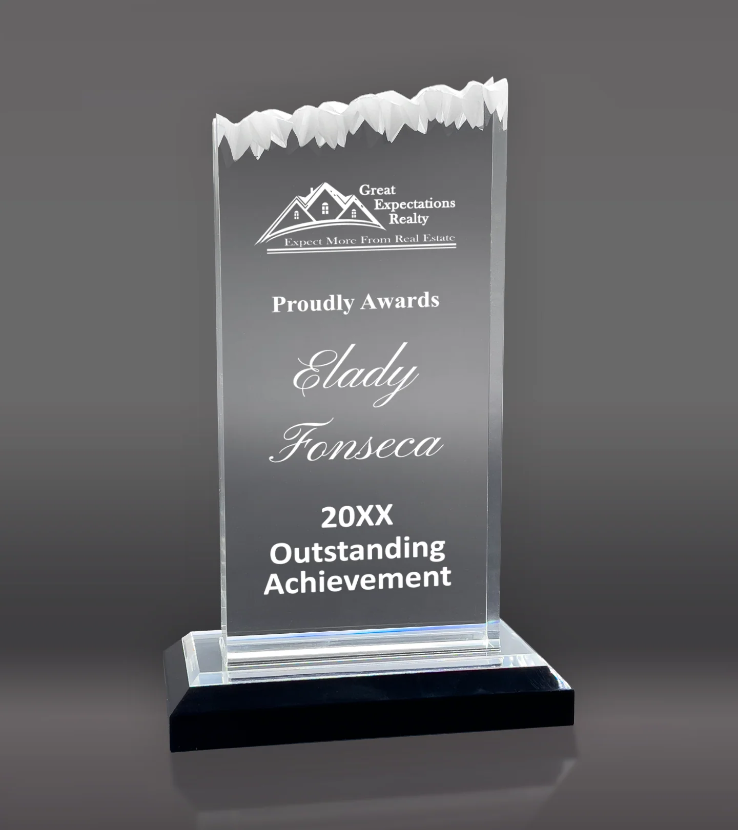 Clear Frosted Impress Acrylic Award