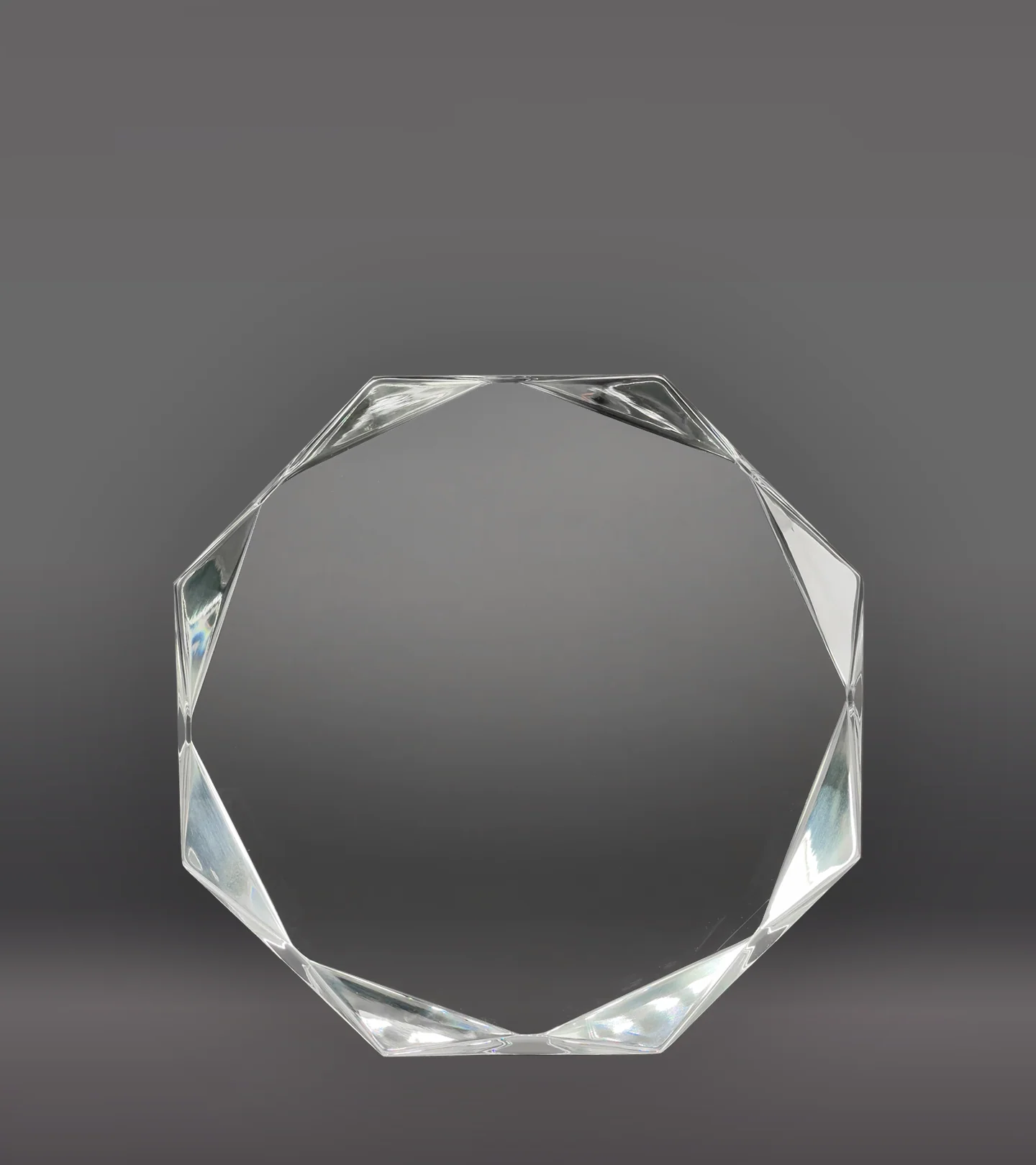 Clear Octagon Acrylic Award - Image 2