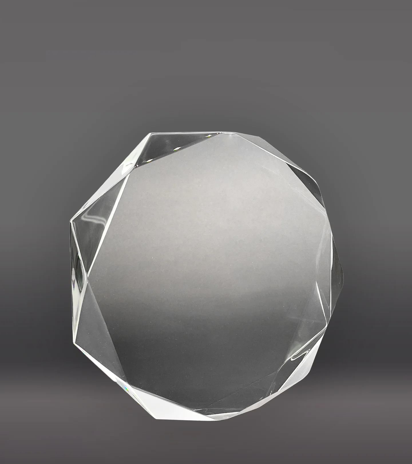 Clear Octagon Acrylic Award - Image 4