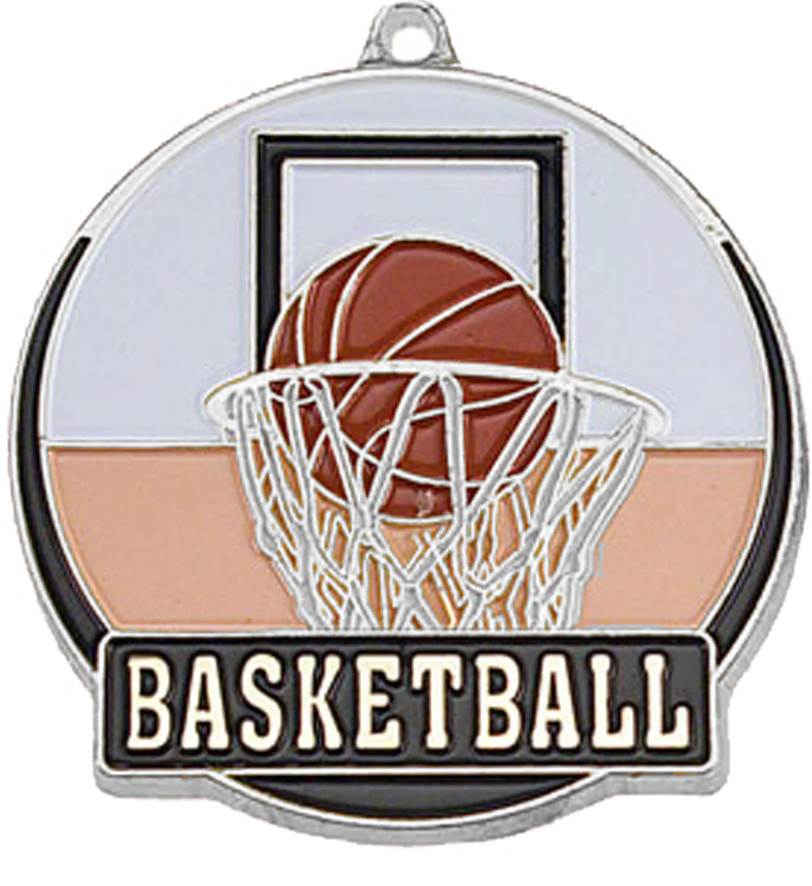 Color Fill Basketball Medal - Image 2