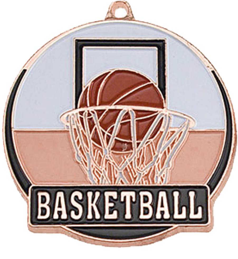 Color Fill Basketball Medal - Image 3