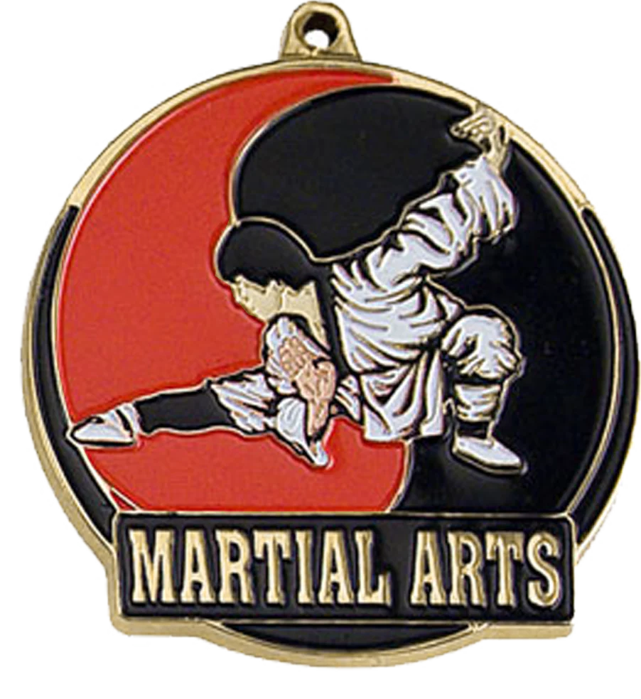 Color Fill Martial Arts Medal