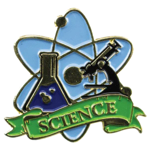 Color Fill Science Lapel Pin