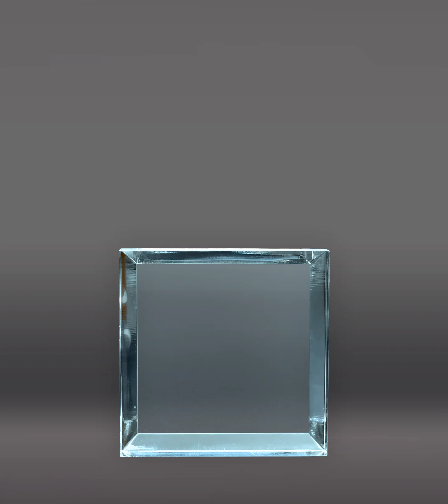 Color Printed Square Acrylic Paperweight - Blue - Image 4